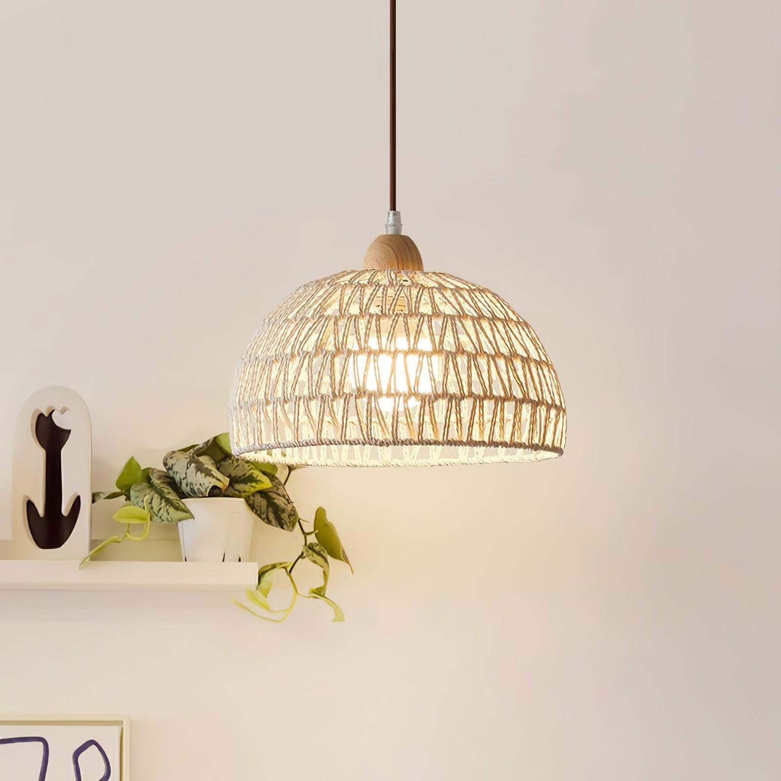 Rattan Arch Pendant Lamp - Letslighting