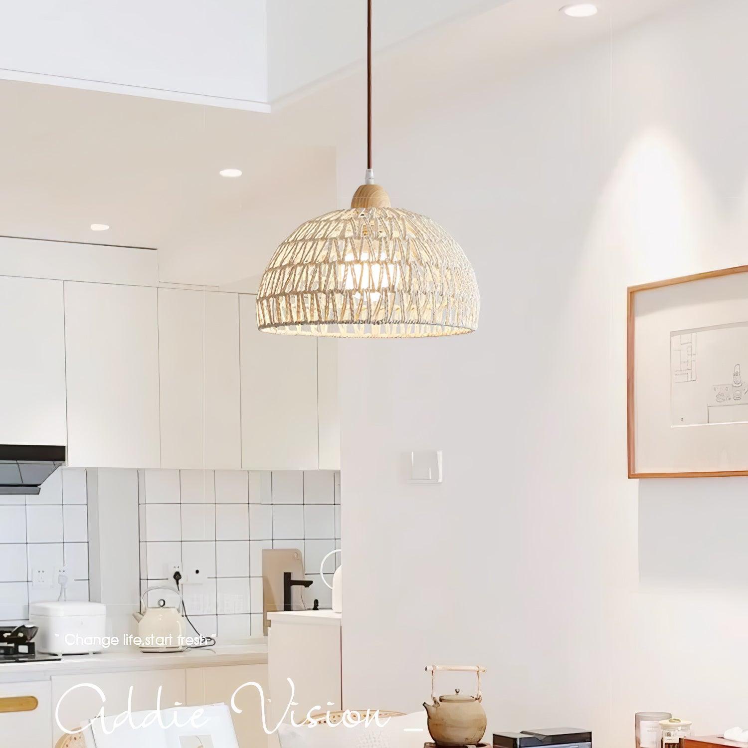 Rattan Arch Pendant Lamp - Letslighting