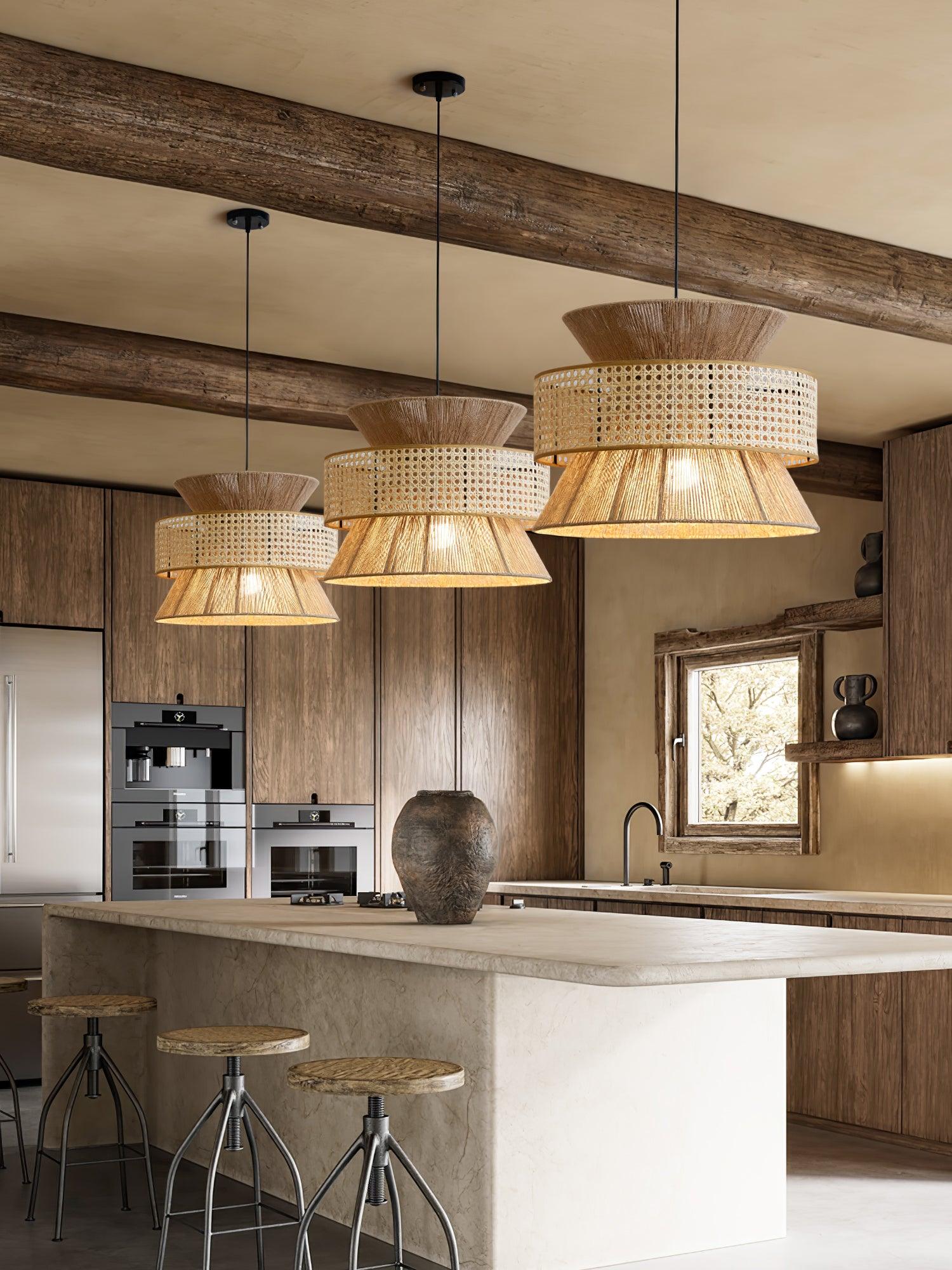 Aria Bohemian Bamboo Pendant Lamp - Letslighting