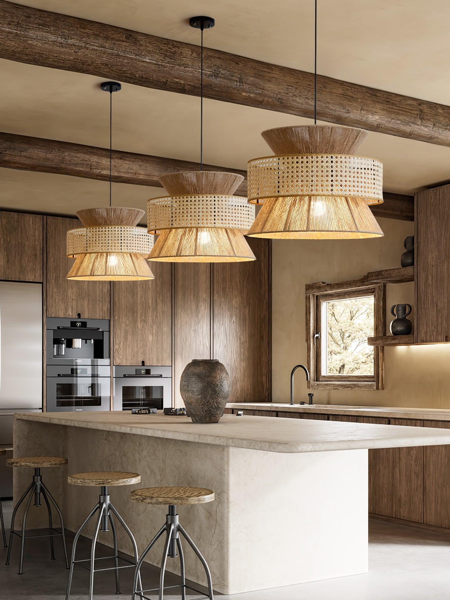 Aria Bohemian Bamboo Pendant Lamp - Letslighting