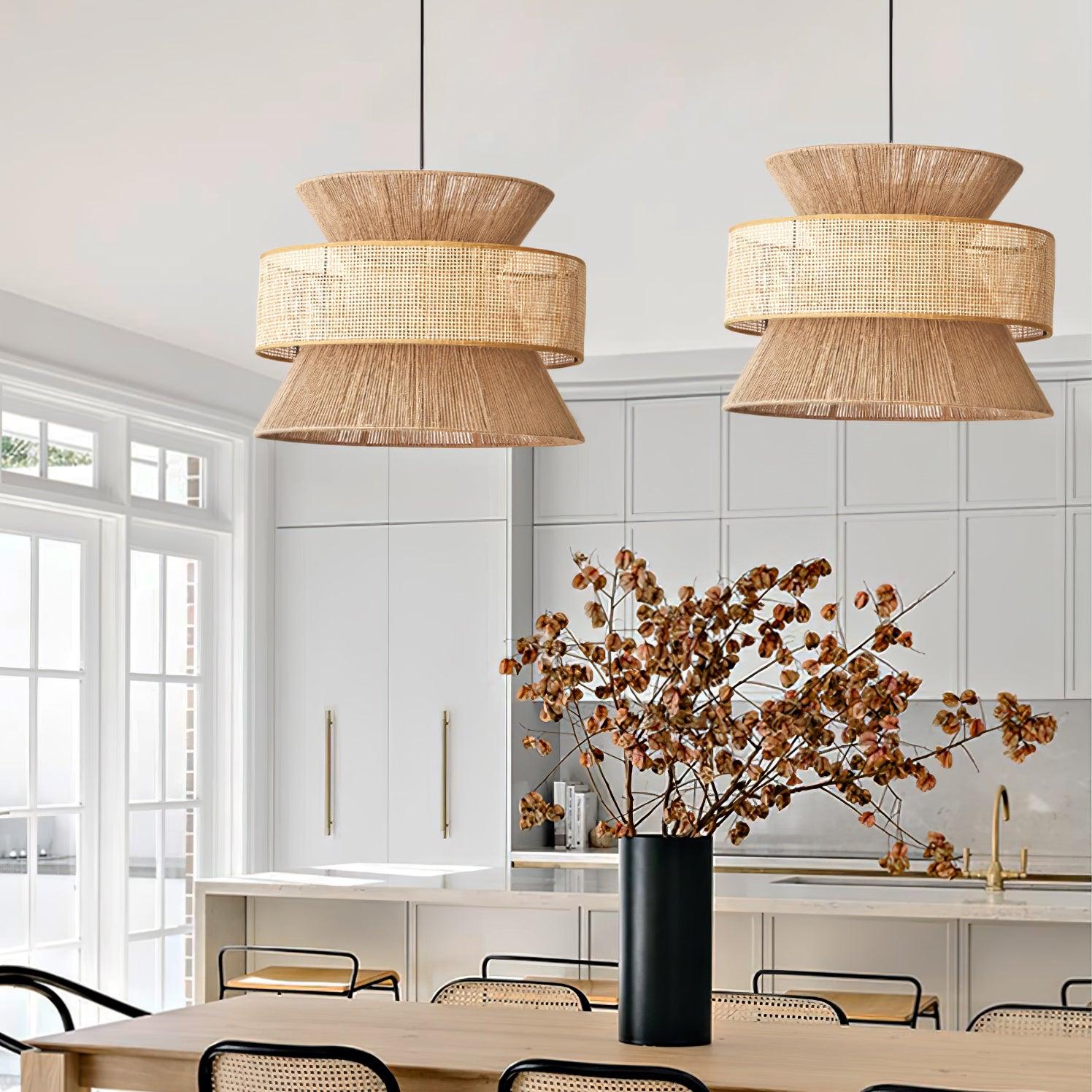 Aria Bohemian Bamboo Pendant Lamp - Letslighting