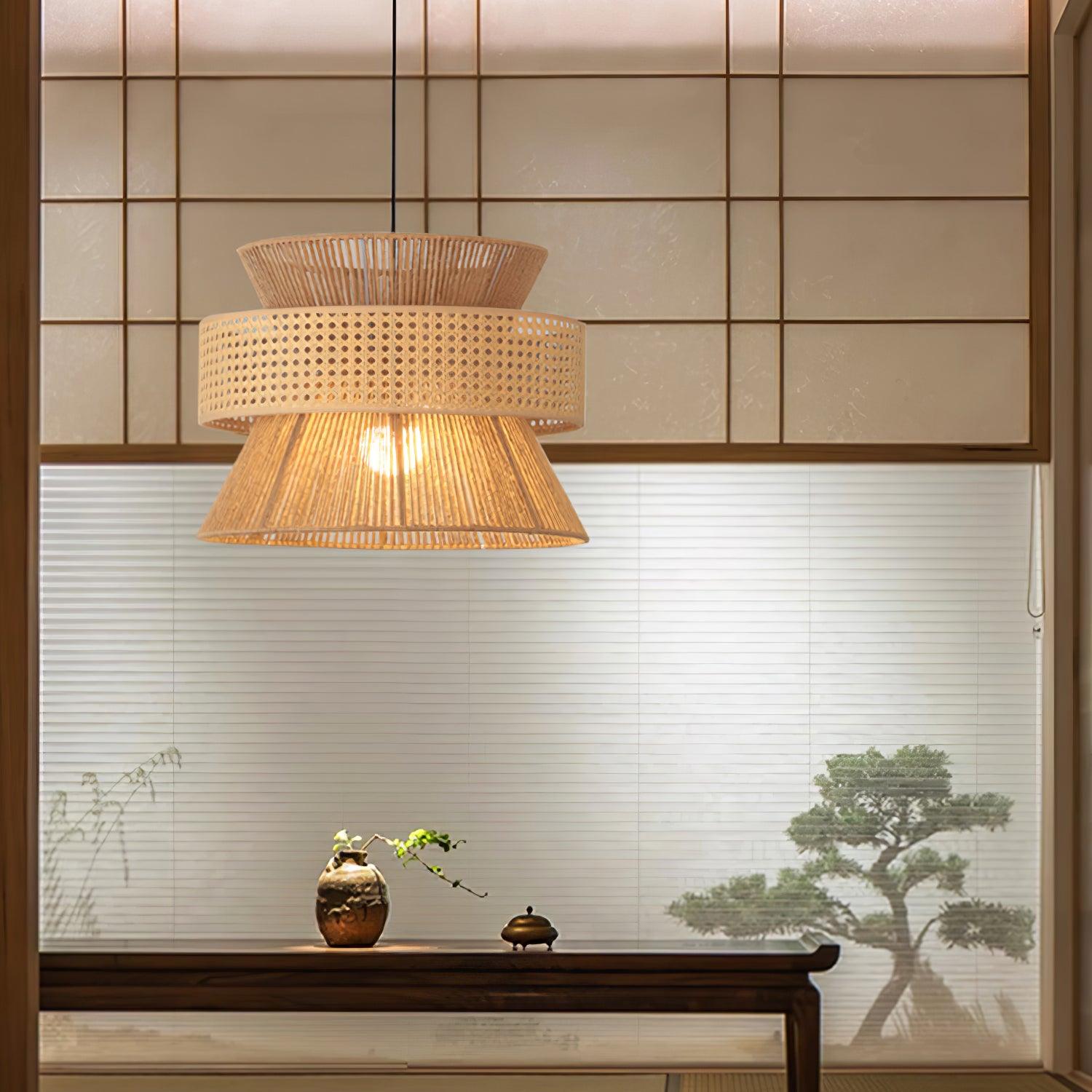 Aria Bohemian Bamboo Pendant Lamp - Letslighting