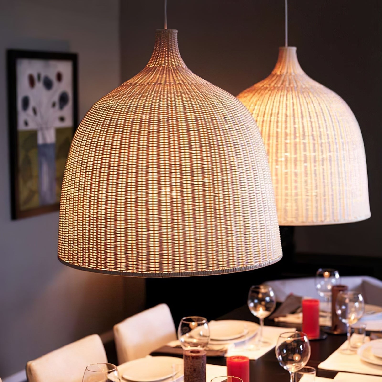 Rattan Pandent Light - Letslighting