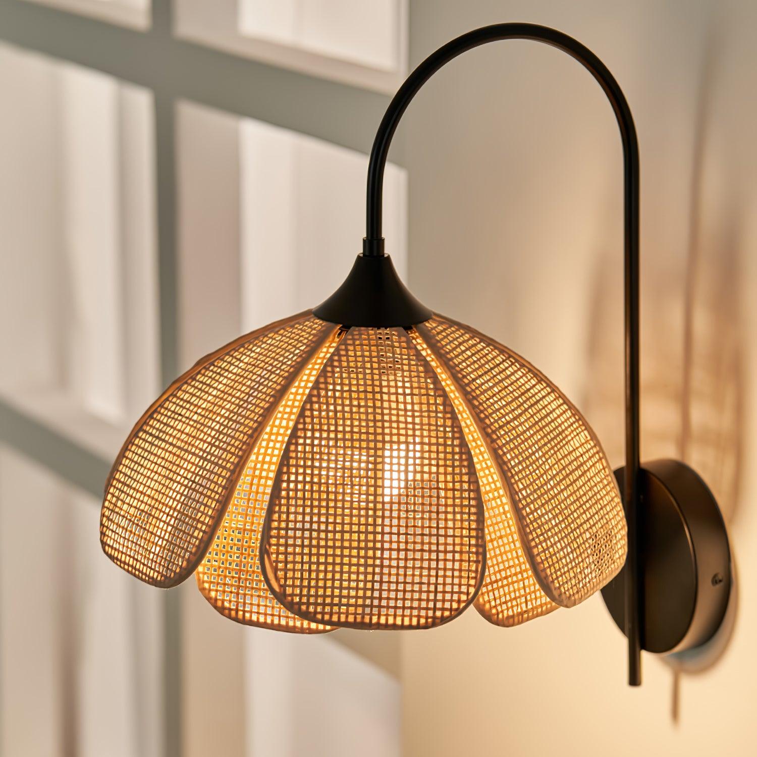 Rattan Petal Wall Lamp - Letslighting