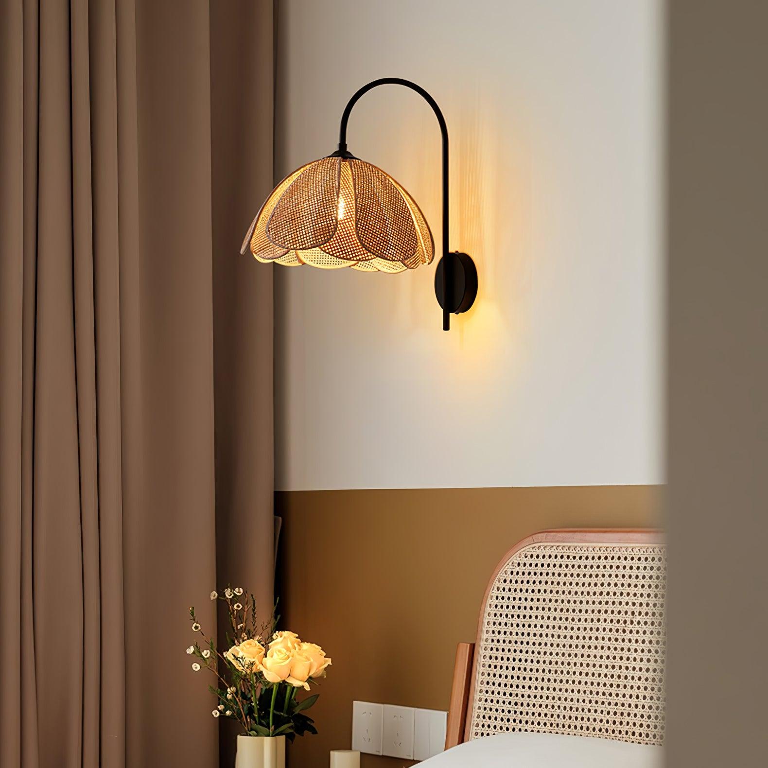 Rattan Petal Wall Lamp - Letslighting