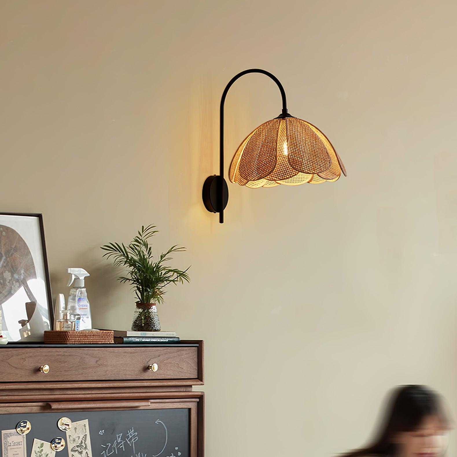 Rattan Petal Wall Lamp - Letslighting
