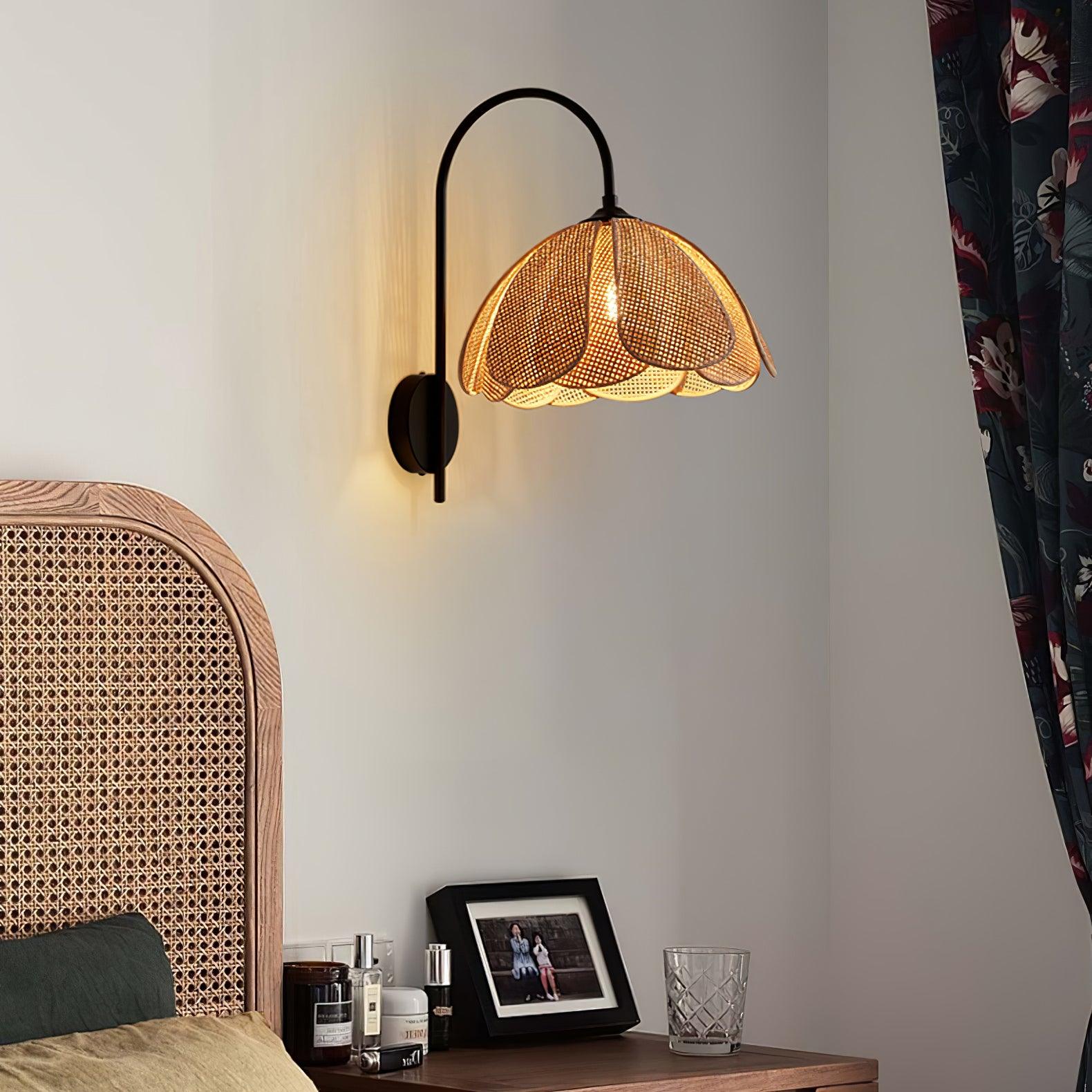 Rattan Petal Wall Lamp - Letslighting