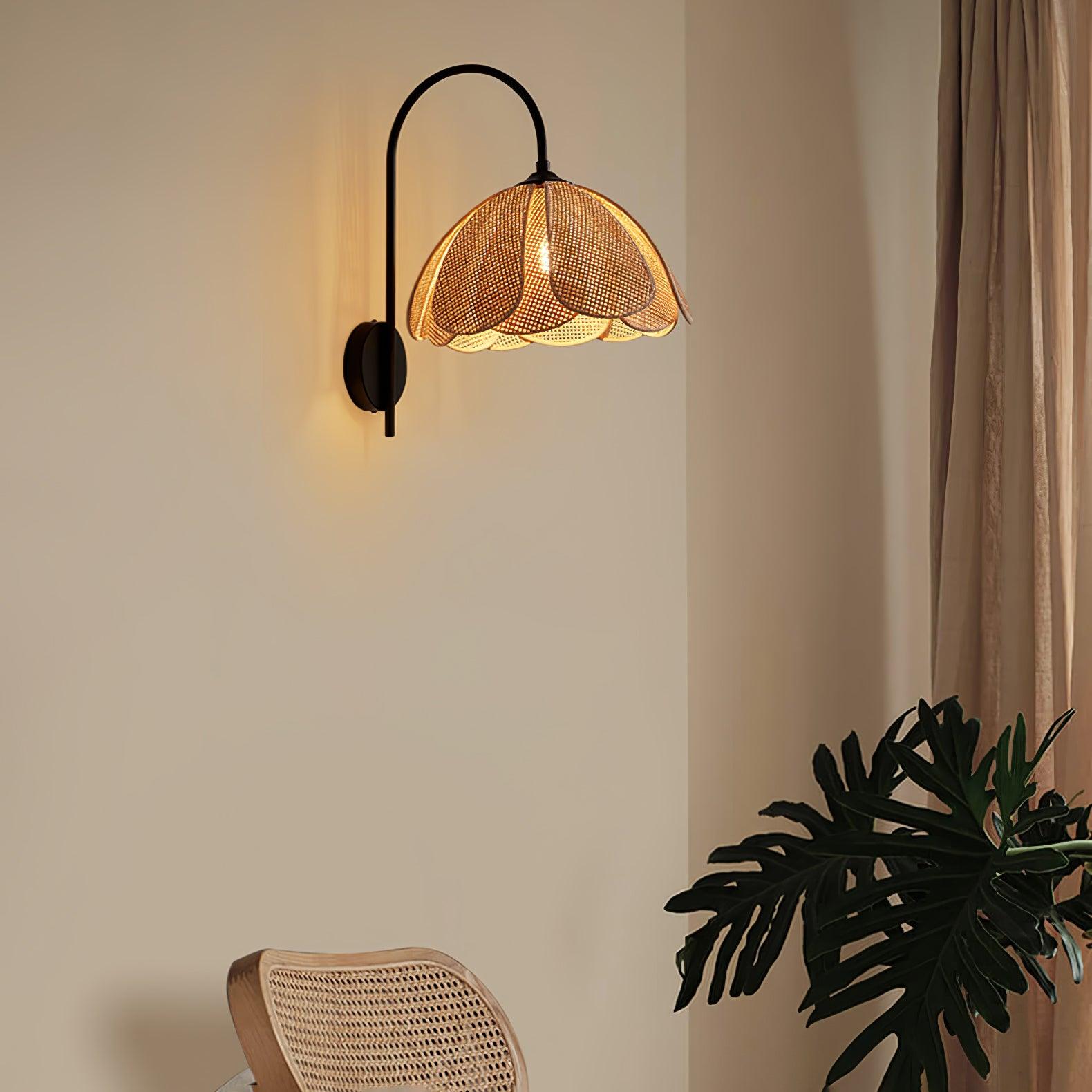 Rattan Petal Wall Lamp - Letslighting