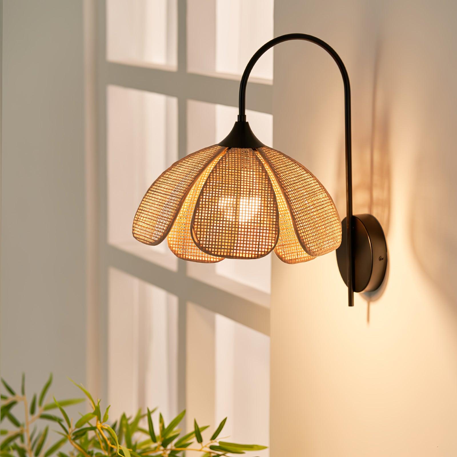 Rattan Petal Wall Lamp - Letslighting
