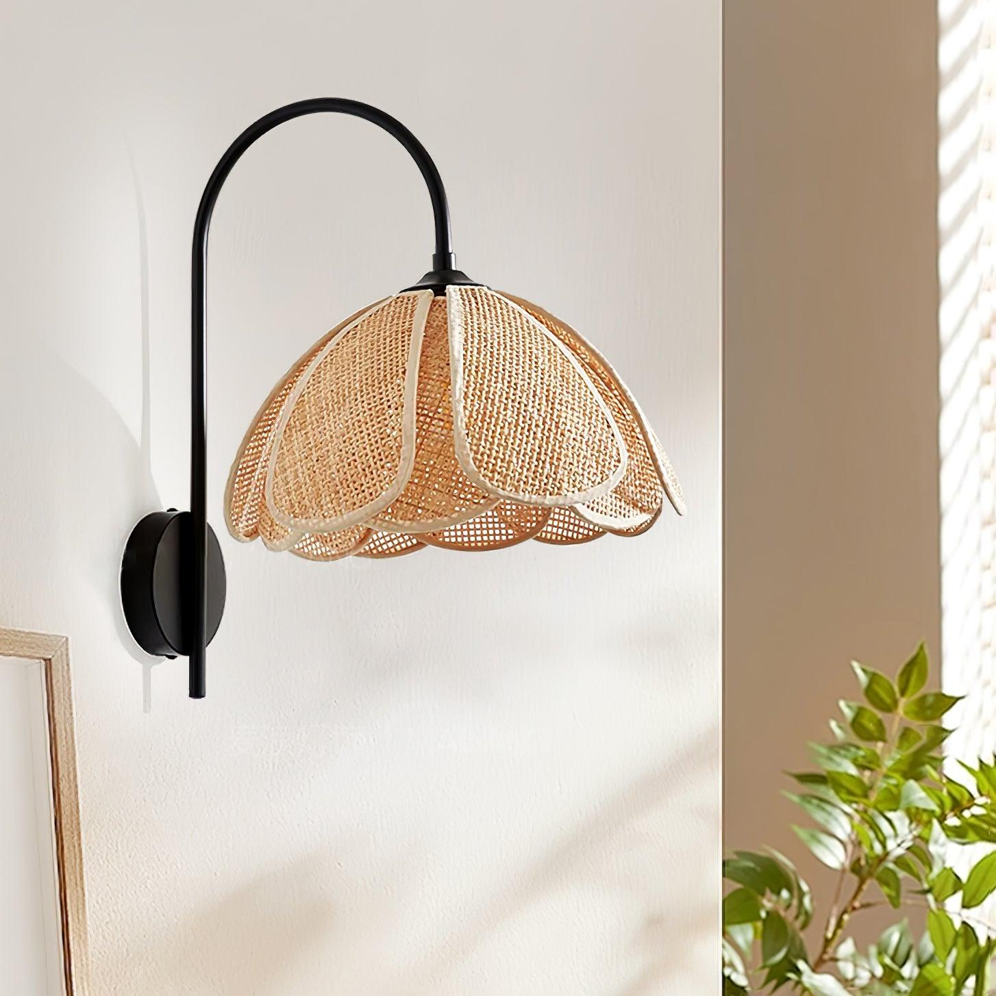 Rattan Petal Wall Lamp - Letslighting