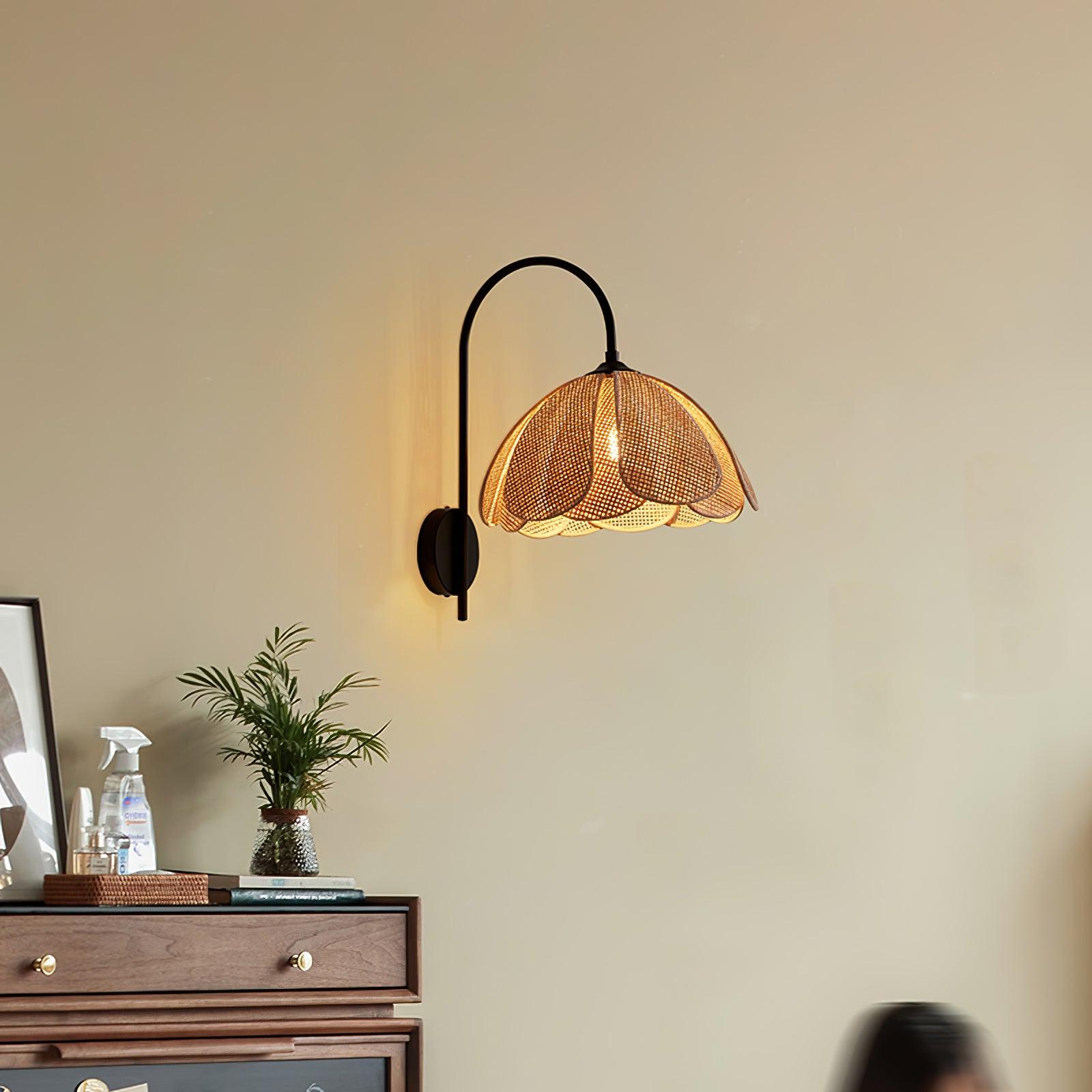 Rattan Petal Wall Lamp - Letslighting