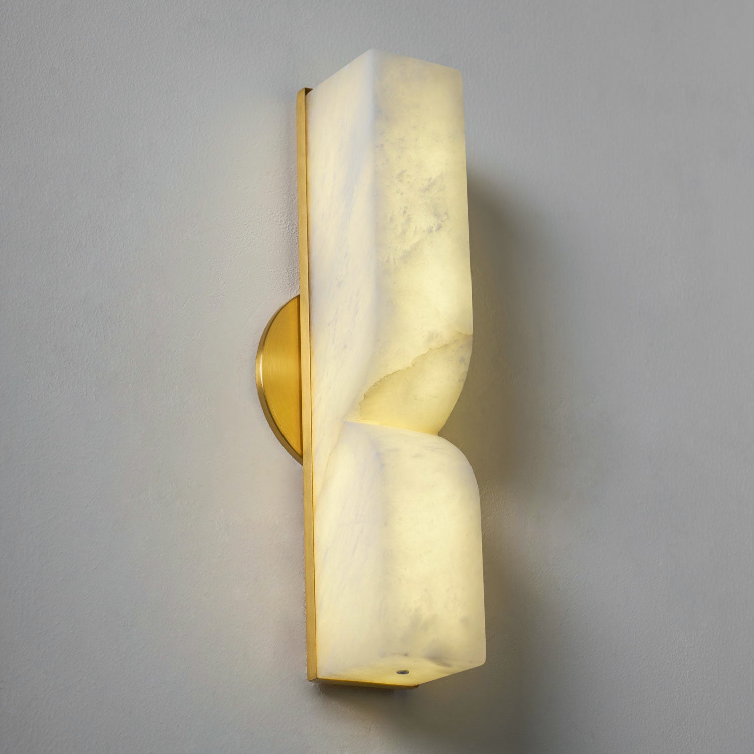 Lyvenisra Modern Minimalist Rectangular Alabaster Wall Lamp - Lamp Copper