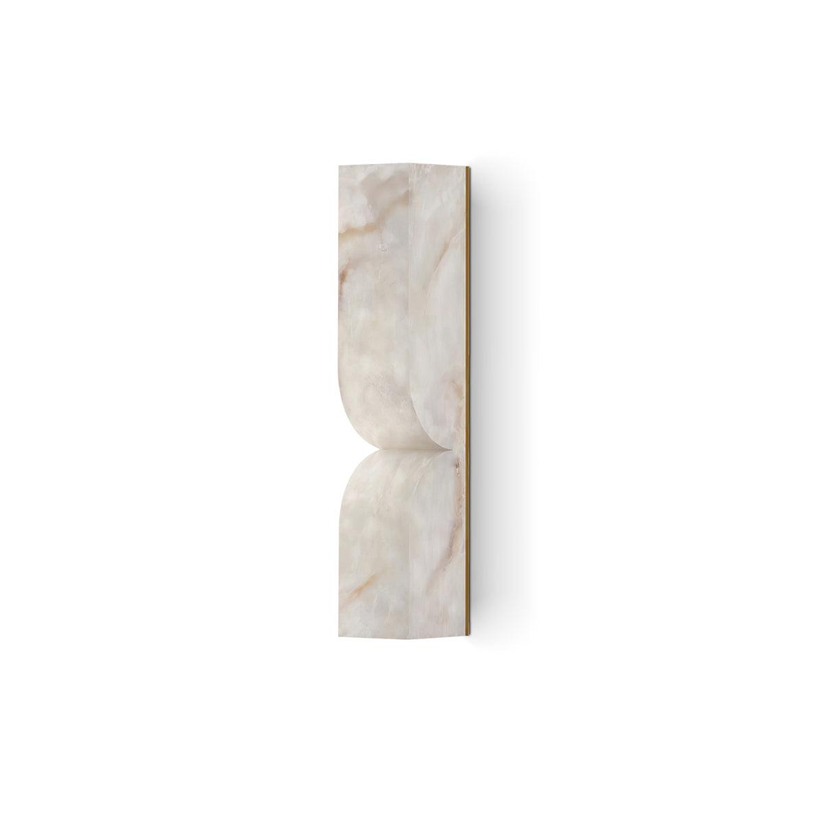 Lyvenisra Modern Minimalist Rectangular Alabaster Wall Lamp - Lamp Copper