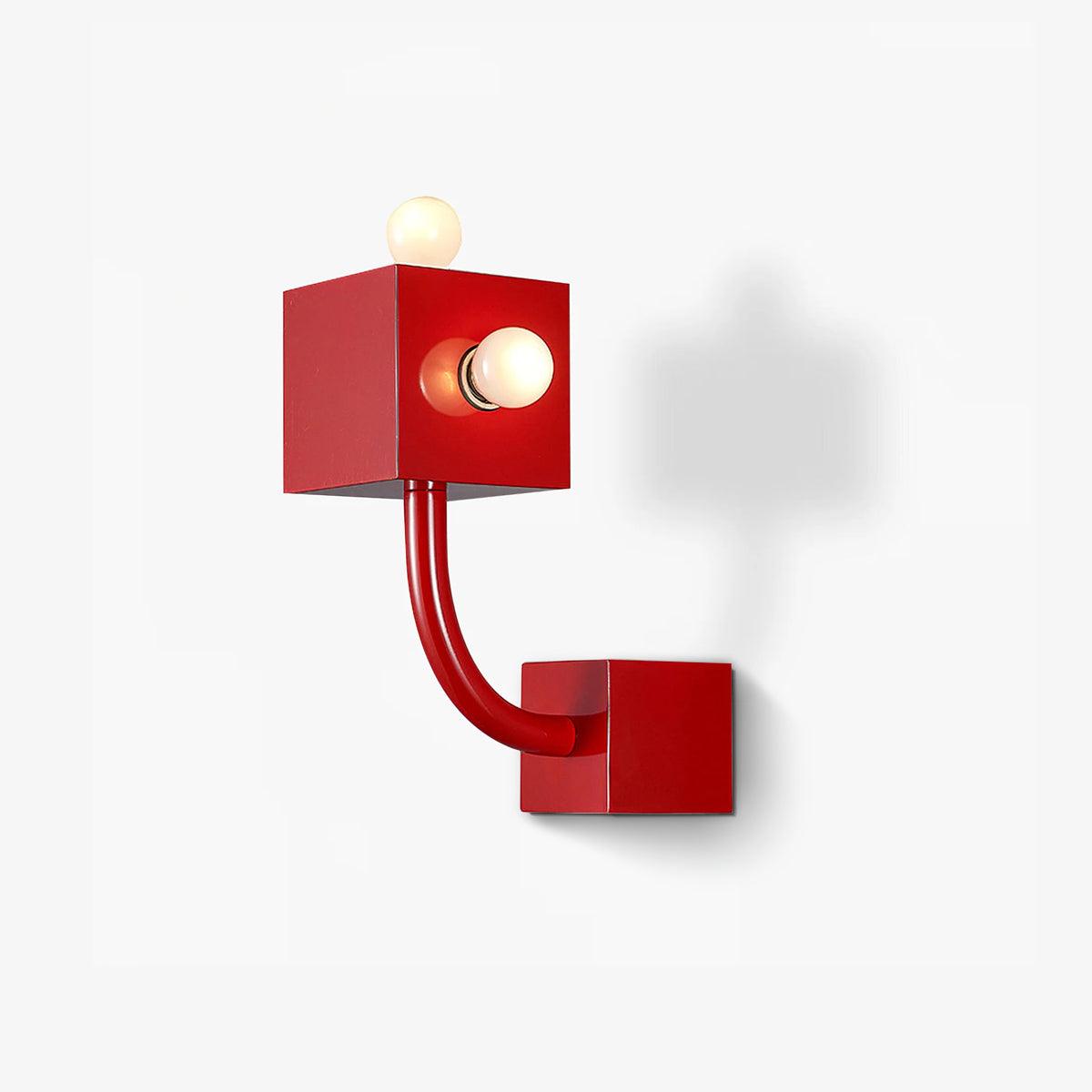 Red Cube Wall Lamp - Letslighting