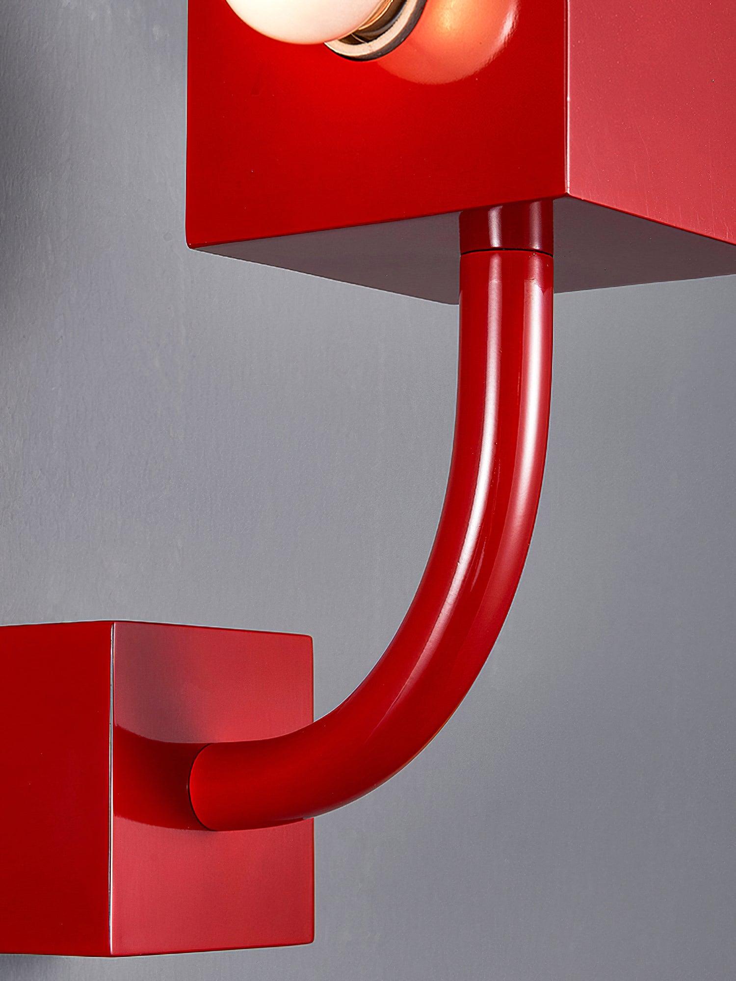 Red Cube Wall Lamp - Letslighting