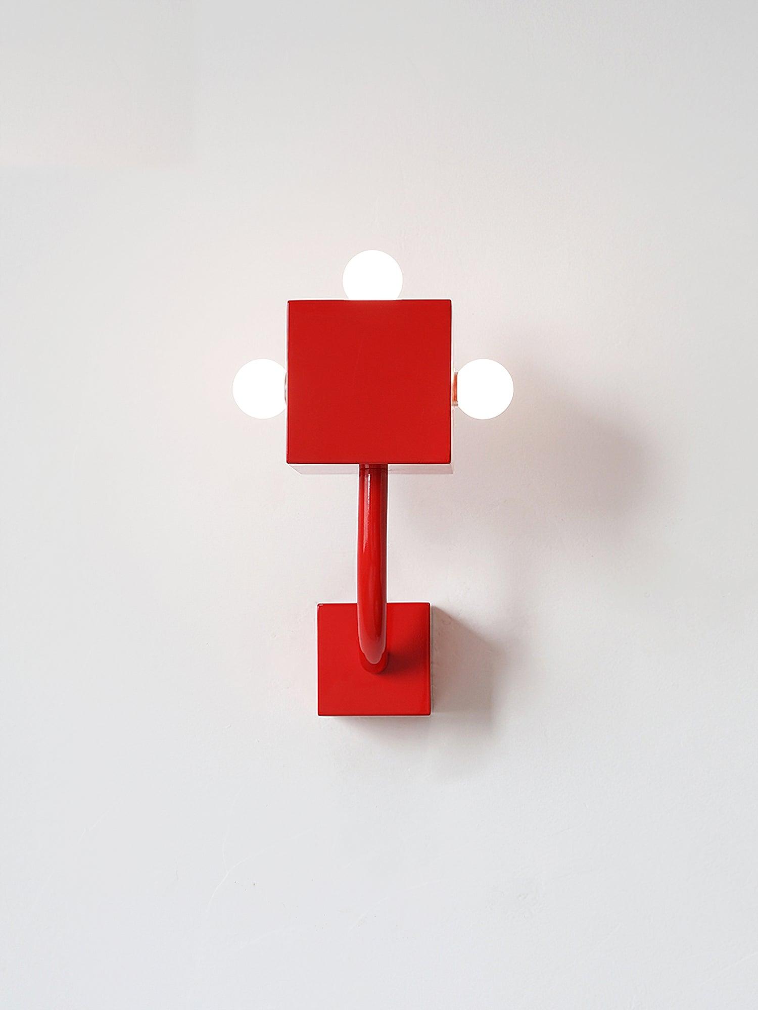 Red Cube Wall Lamp - Letslighting