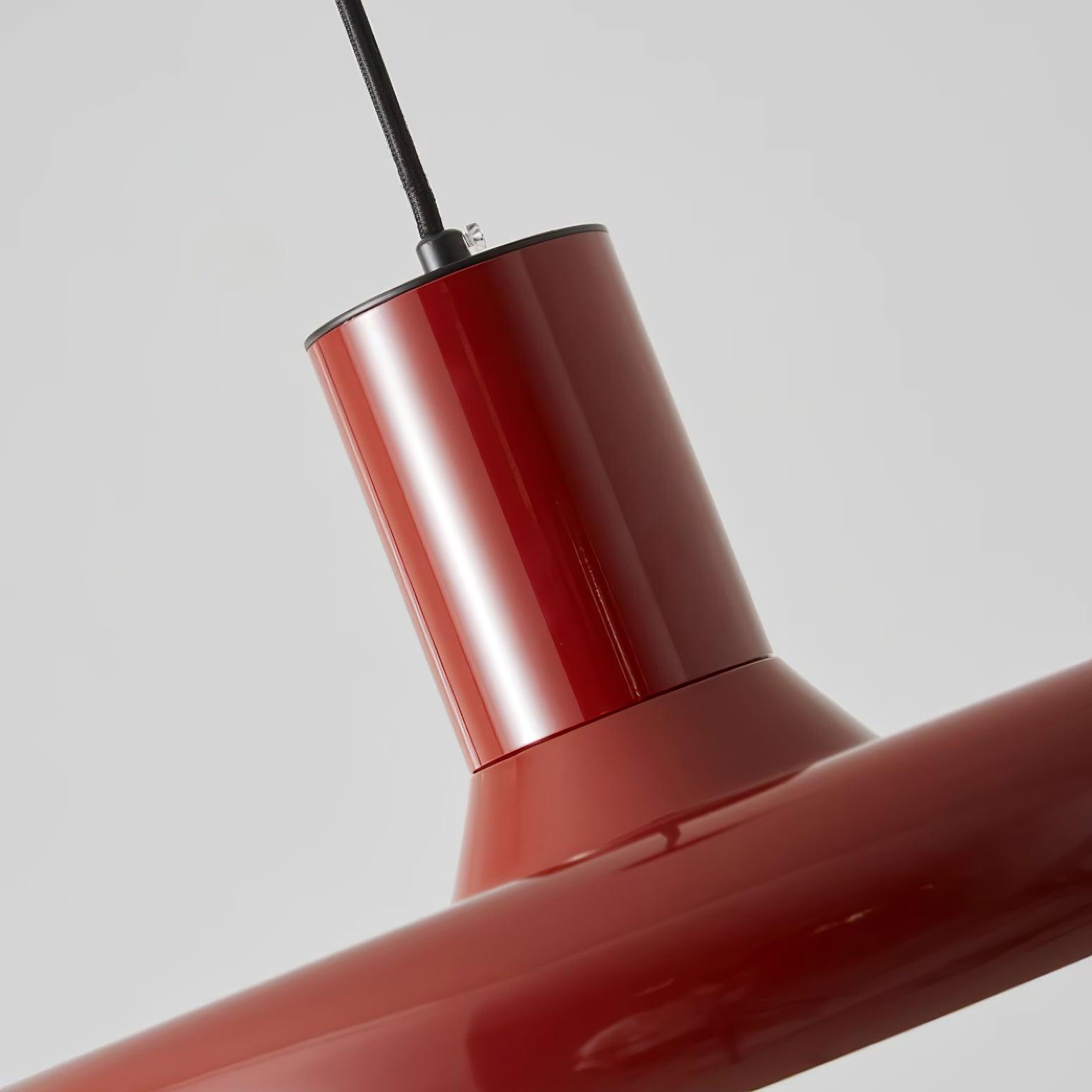 Pendant Lamp Frisbee Red Industrial Contemporary - Letslighting