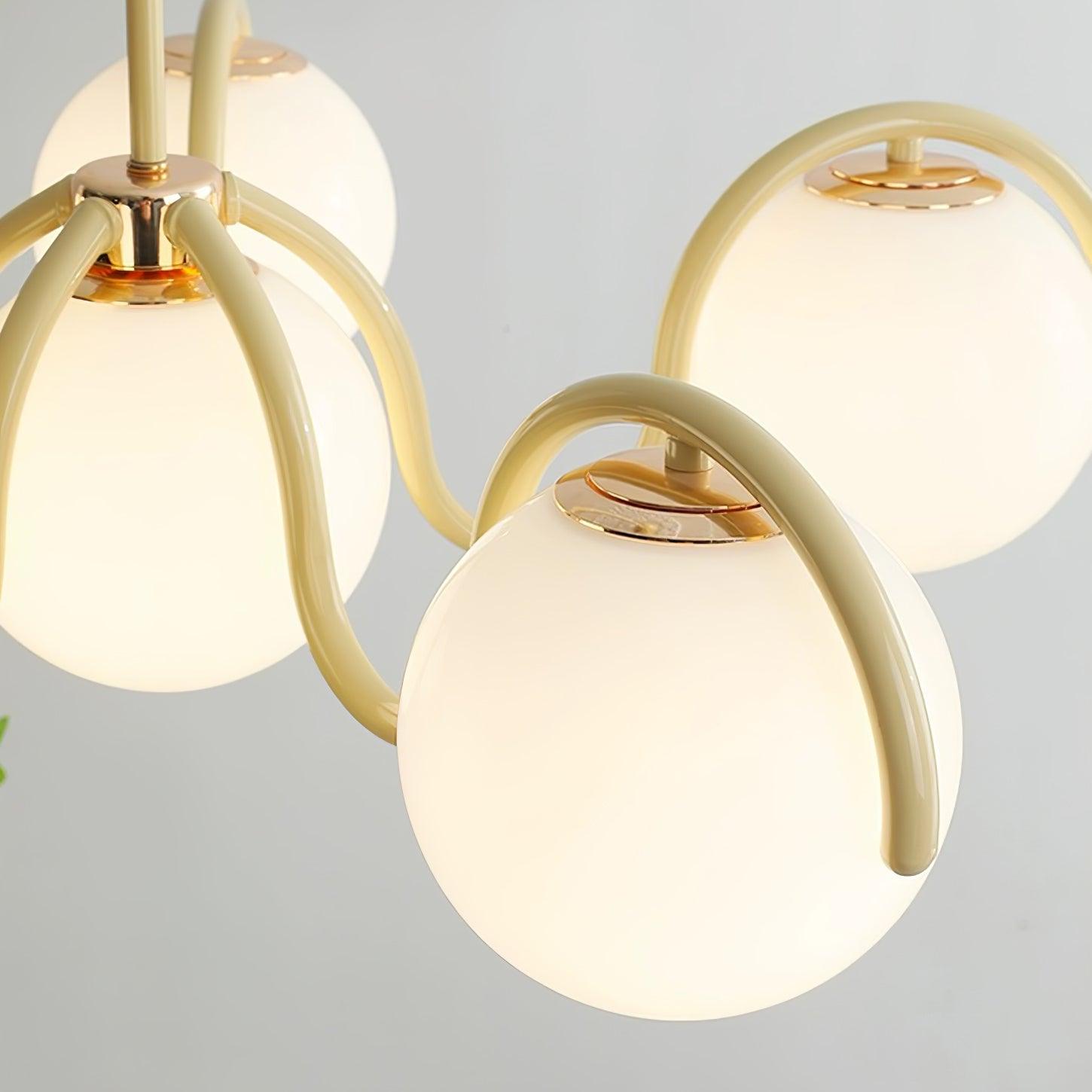 Aria Lámpara de Araña Lineal Curva