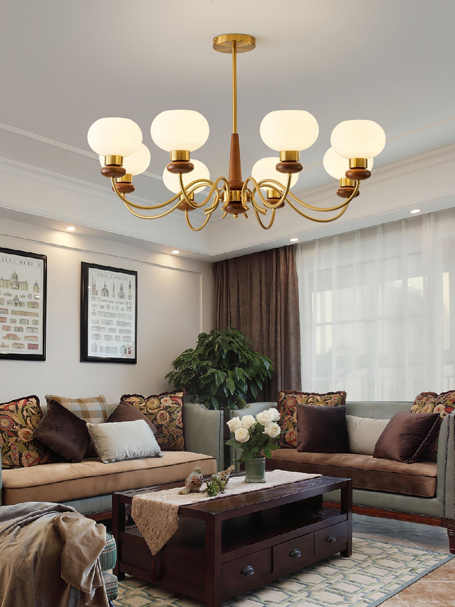Regency Globe Chandelier - Letslighting