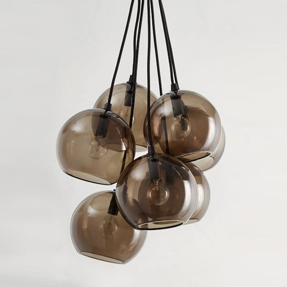 Ucaryra Modern Minimalist Glass Metal Pendant Lamp - Lamp Copper