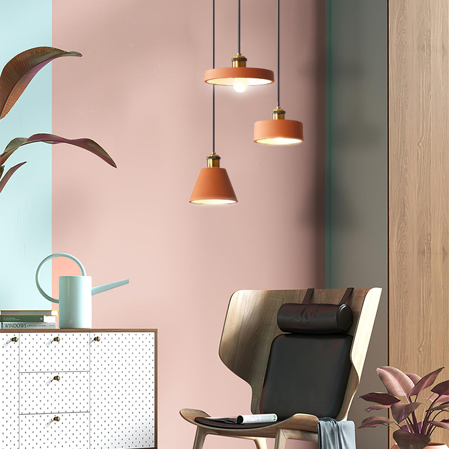 Resin Geometric Pendant Lamp - Letslighting