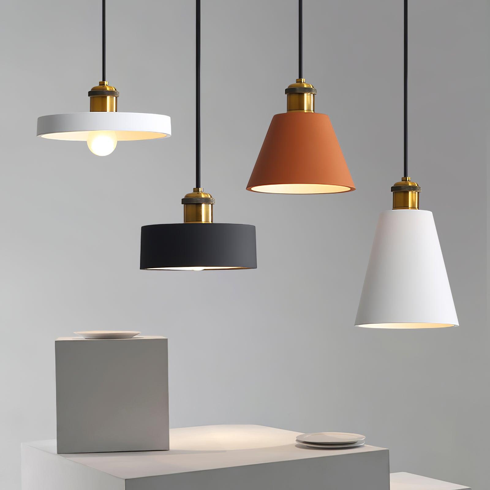 Resin Geometric Pendant Lamp - Letslighting
