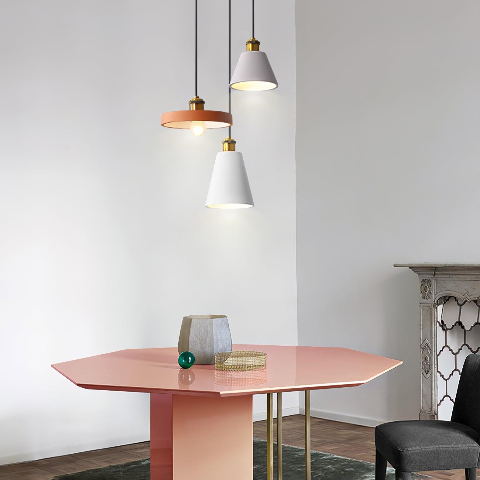 Resin Geometric Pendant Lamp - Letslighting