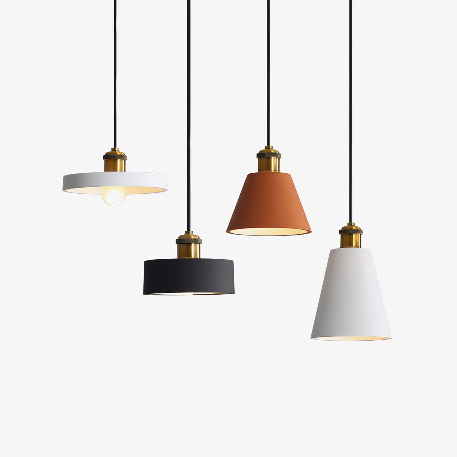 Resin Geometric Pendant Lamp - Letslighting