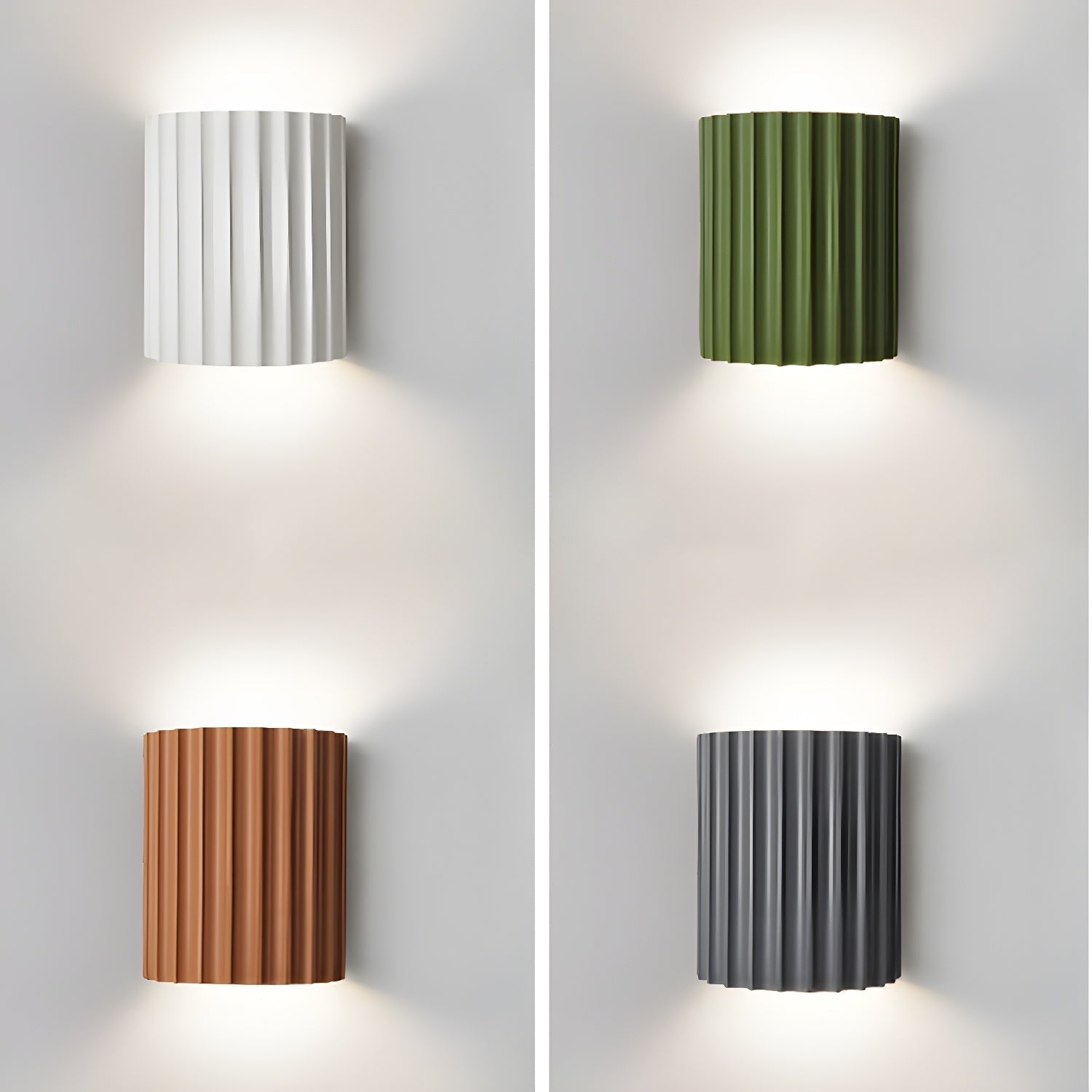 Resin Ribbed Wall Lamp - Letslighting
