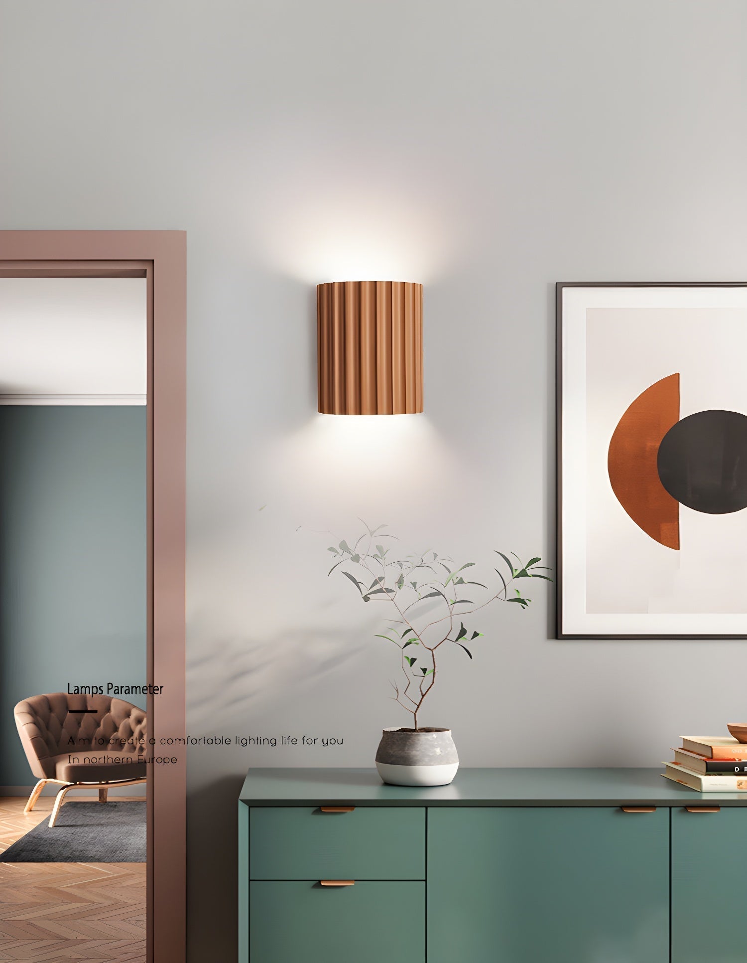 Resin Ribbed Wall Lamp - Letslighting
