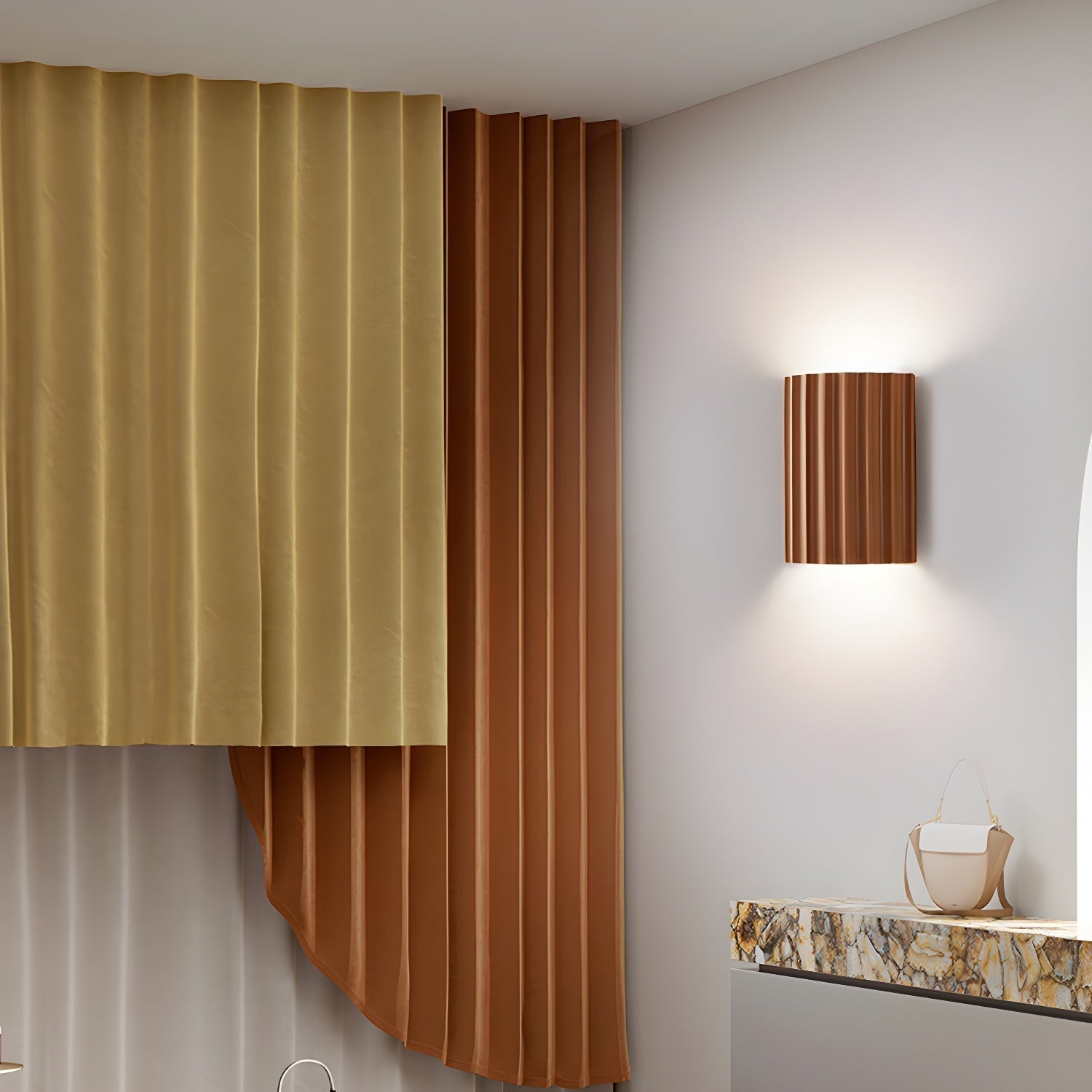Resin Ribbed Wall Lamp - Letslighting