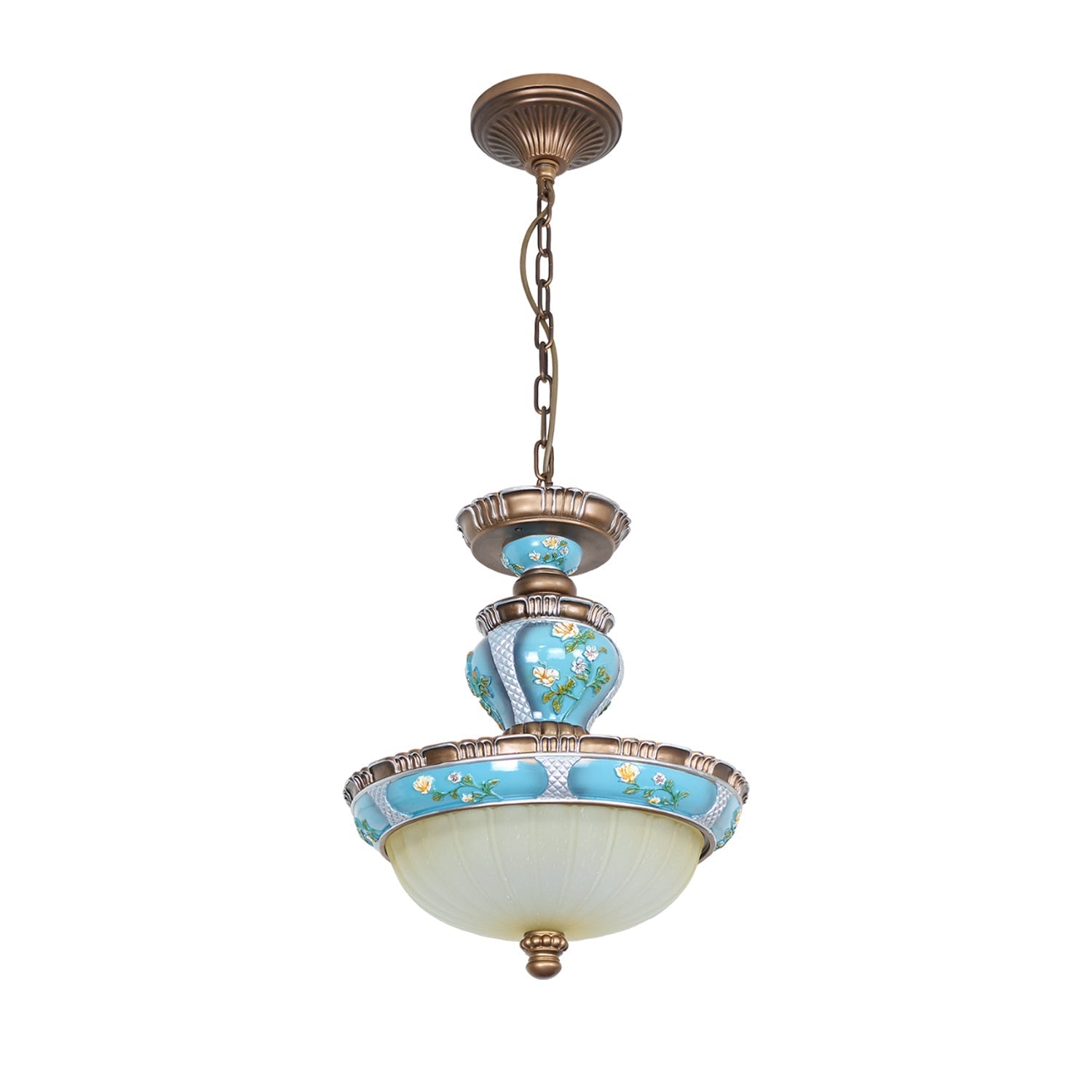 Retro Floral Resin Pendant Light - Letslighting