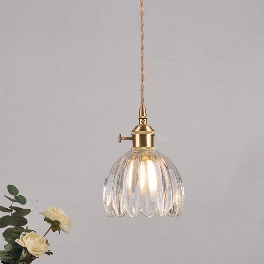 Valentina Retro LED Lámpara Colgante Vidrio Salón