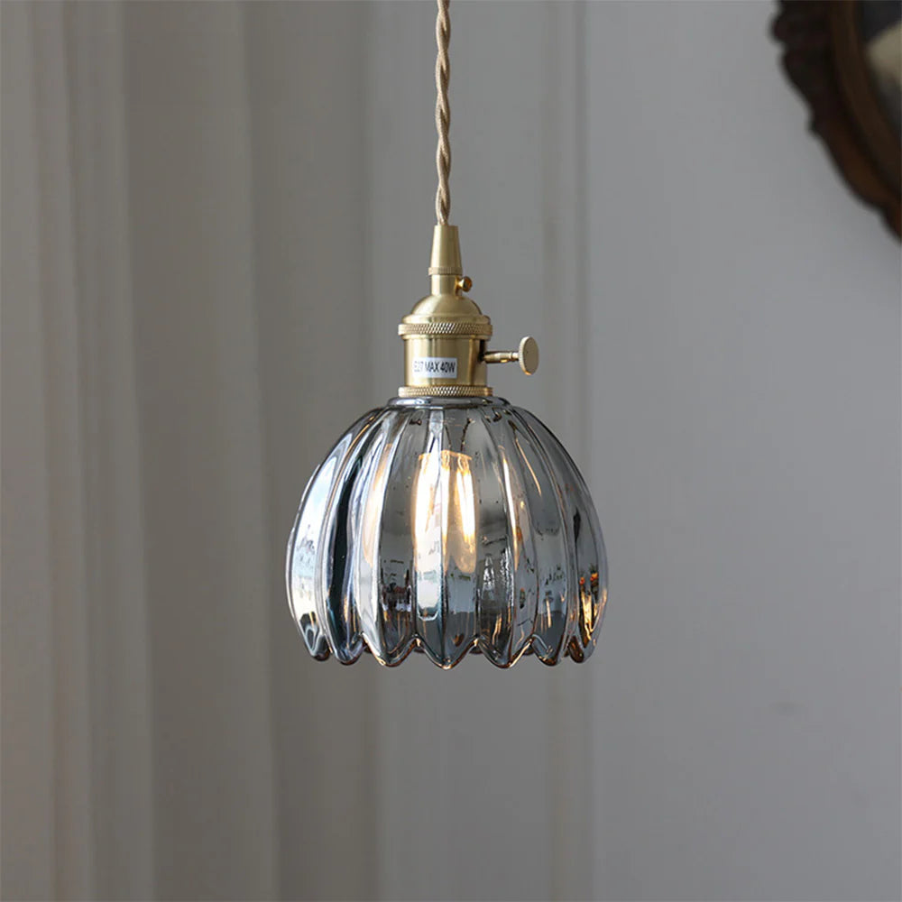 Valentina Retro LED Lámpara Colgante Vidrio Salón
