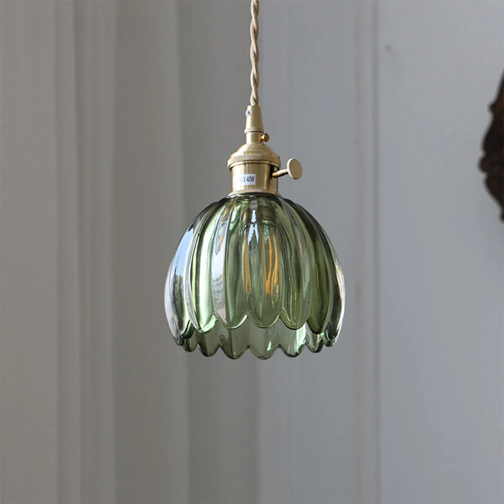 Valentina Retro LED Lámpara Colgante Vidrio Salón