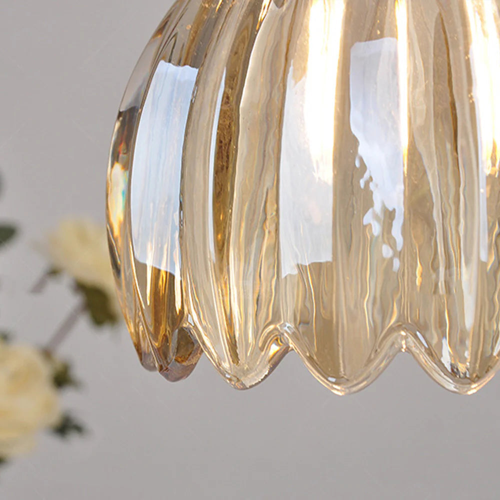 Valentina Retro LED Lámpara Colgante Vidrio Salón