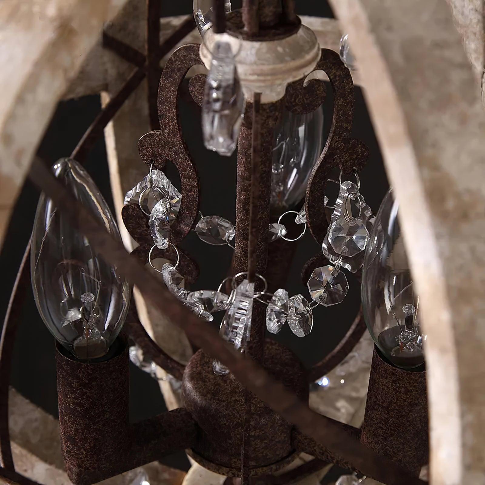 Retro Globe Weathered Chandelier - Letslighting