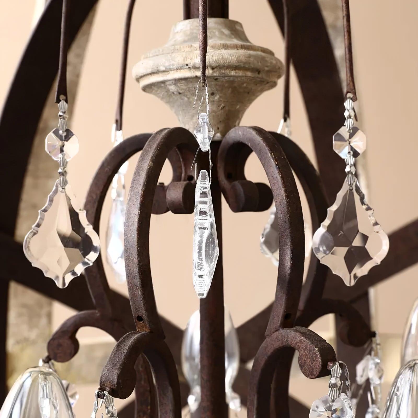 Retro Globe Weathered Chandelier - Letslighting