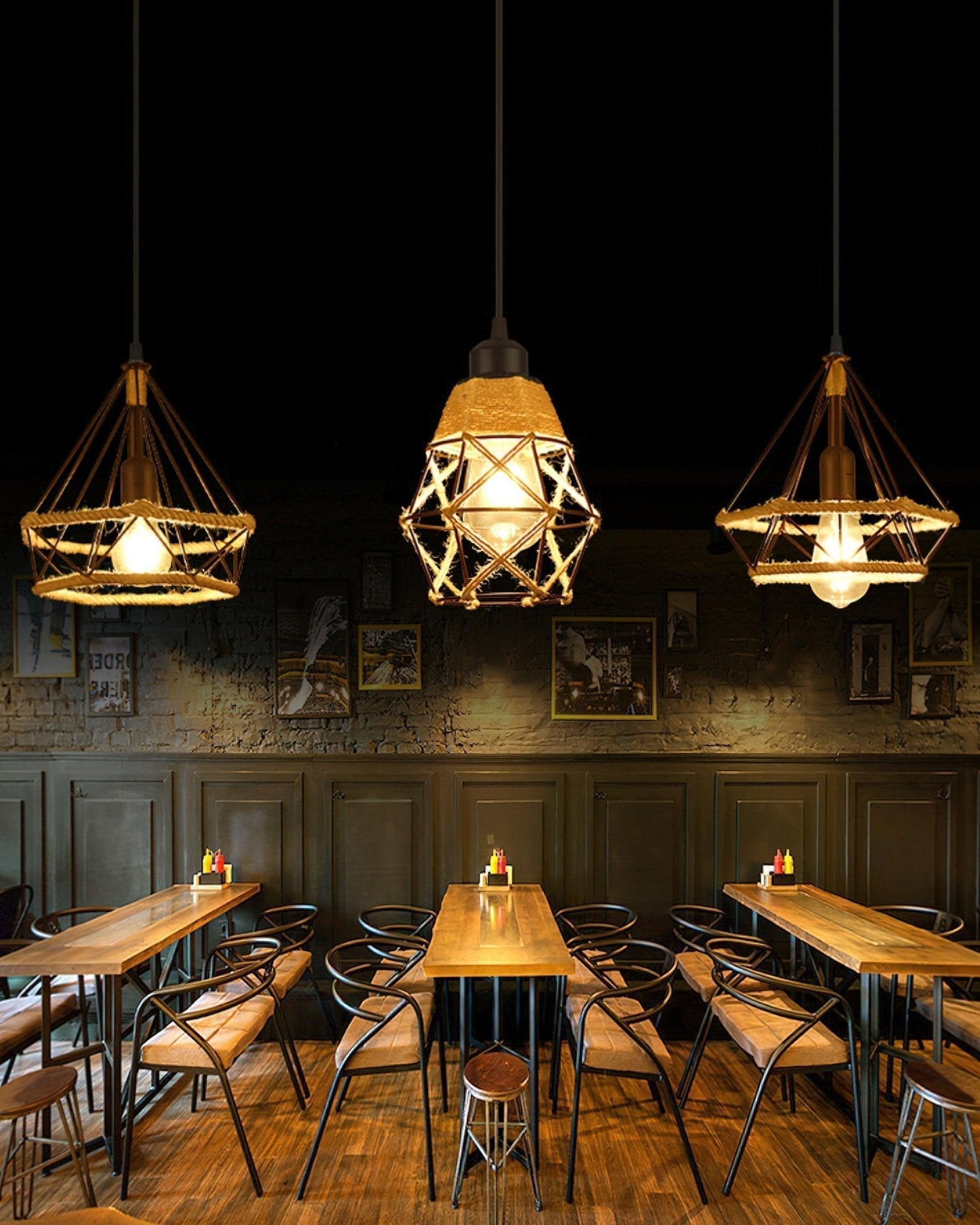 Retro Hemp Rope Exquisite Pendant Light - Letslighting