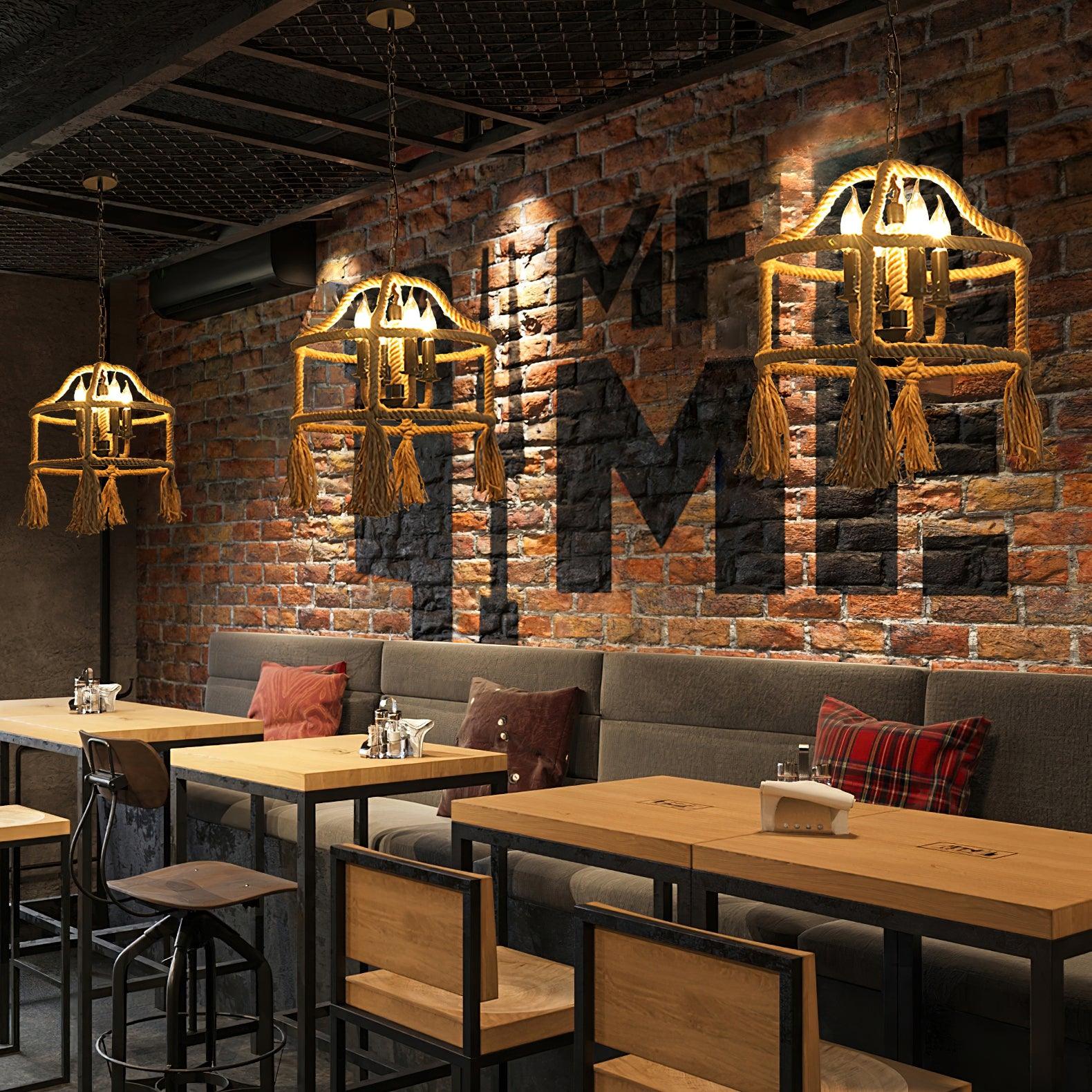 Retro Hemp Rope Exquisite Pendant Light - Letslighting