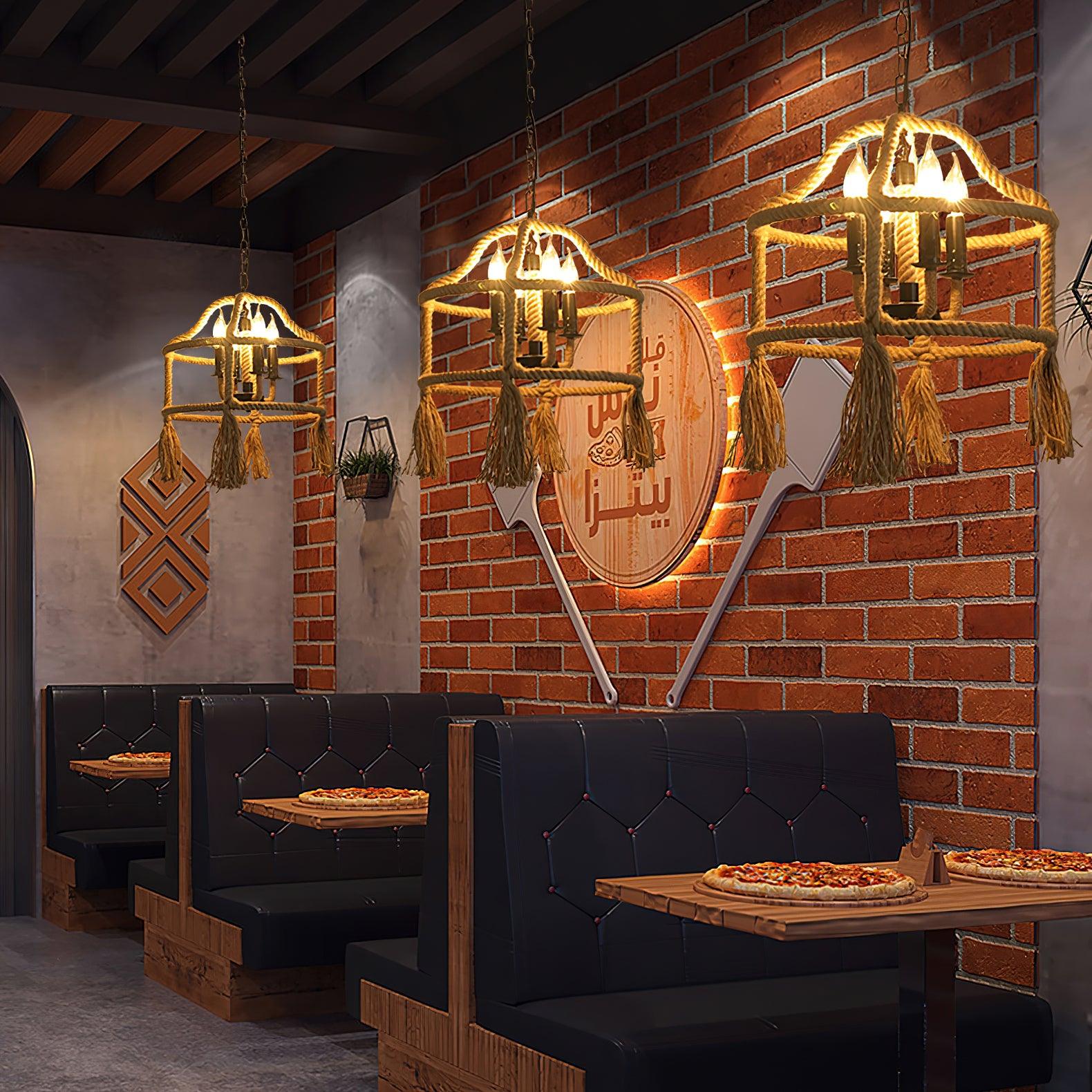 Retro Hemp Rope Exquisite Pendant Light - Letslighting