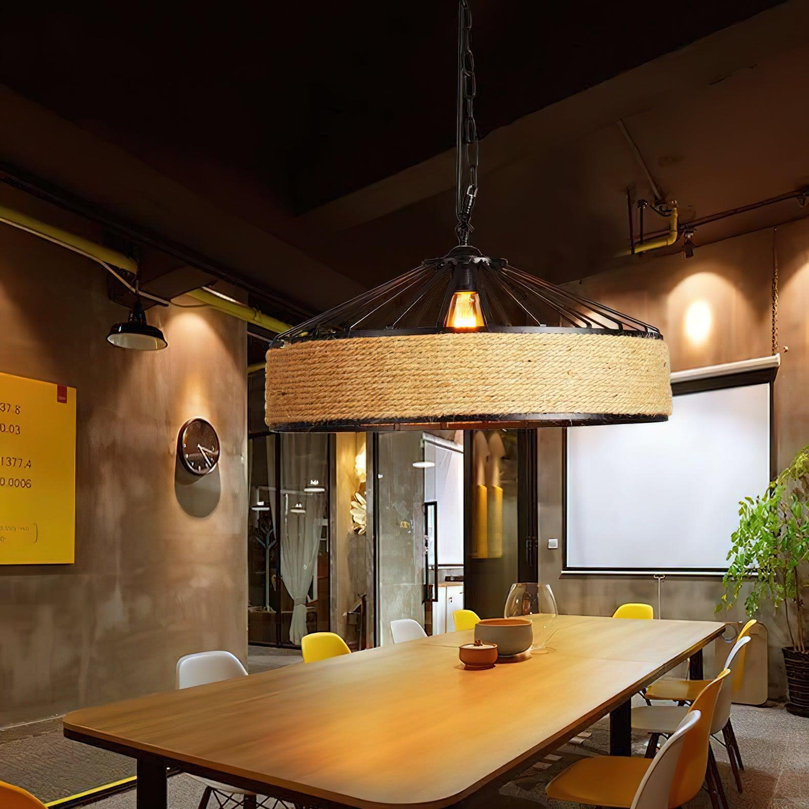 Retro Hemp Rope Exquisite Pendant Light - Letslighting
