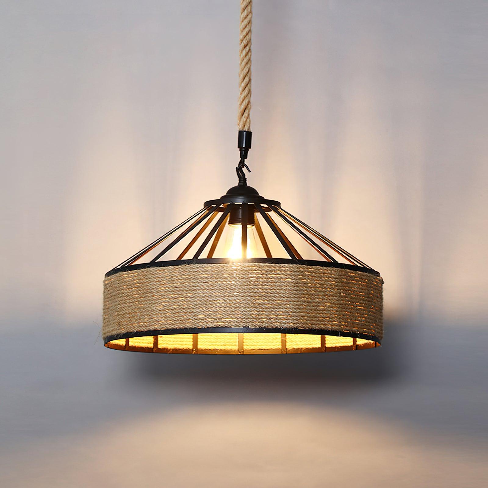 Retro Hemp Rope Exquisite Pendant Light - Letslighting