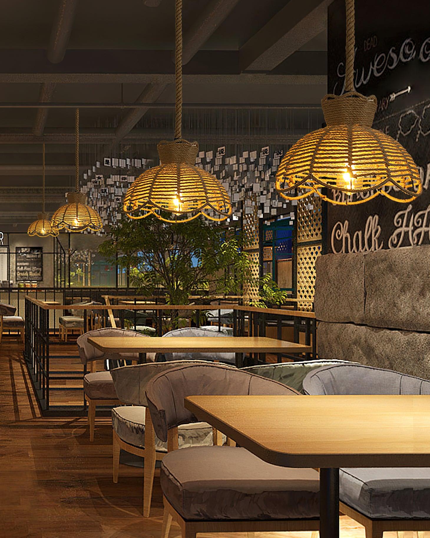 Retro Hemp Rope Interesting Pendant Light - Letslighting