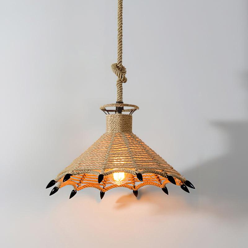 Retro Hemp Rope Interesting Pendant Light - Letslighting