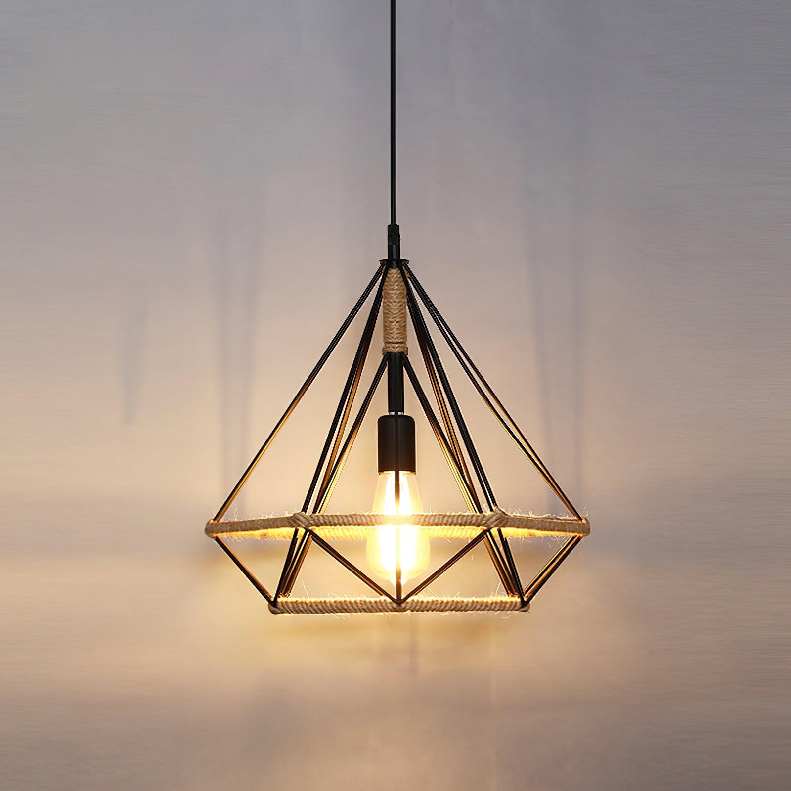 Retro Hemp Rope Interesting Pendant Light - Letslighting