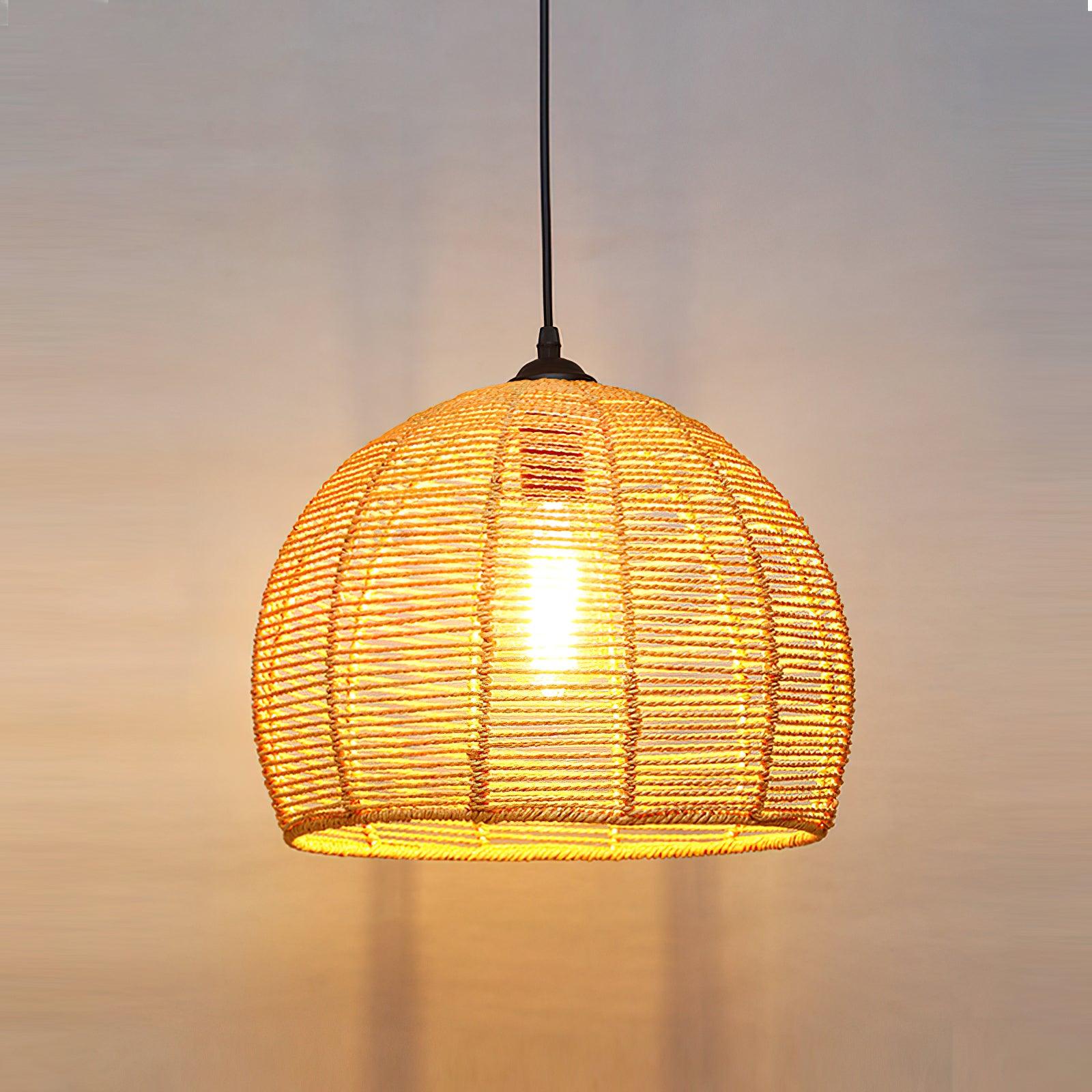 Retro Hemp Rope Interesting Pendant Light - Letslighting