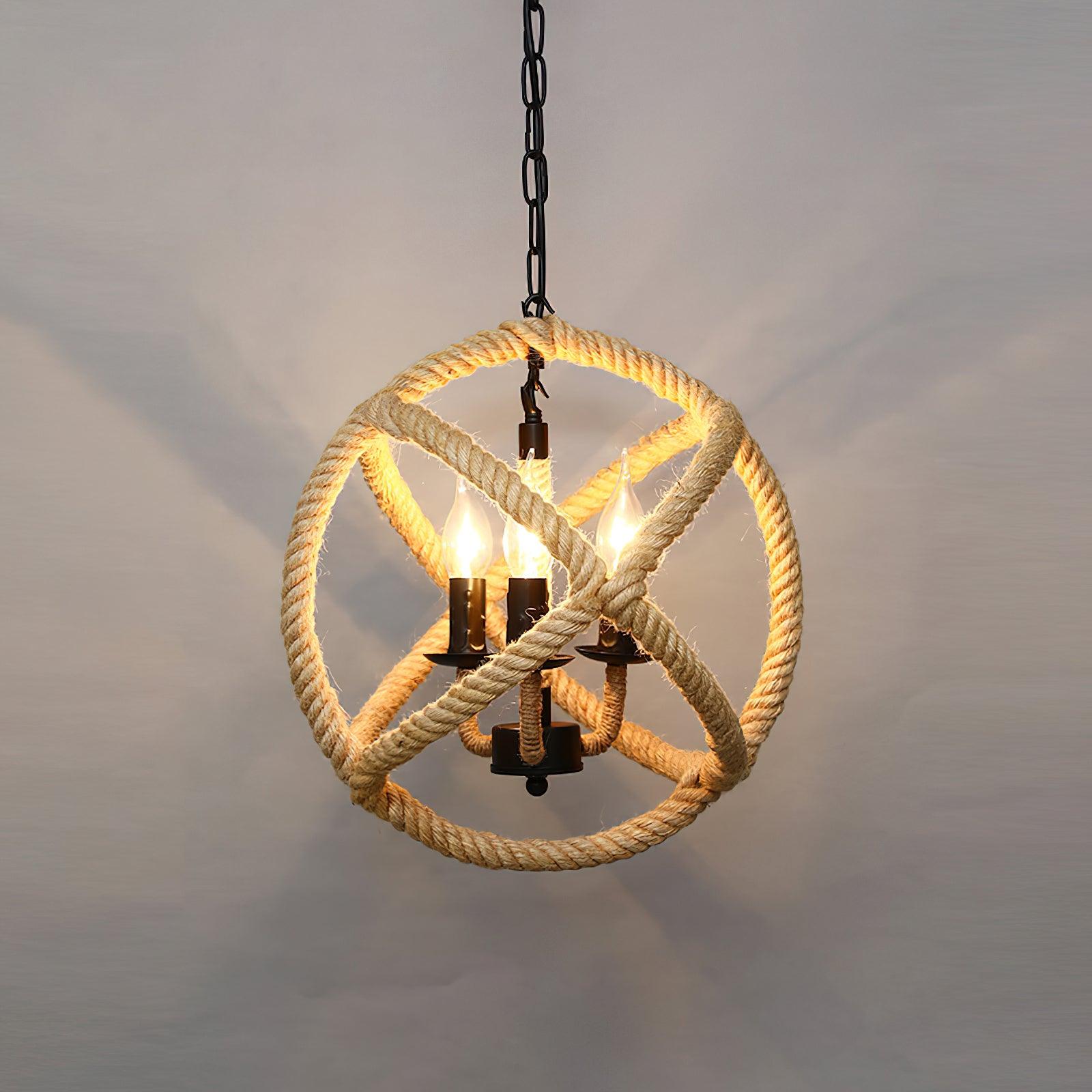 Retro Hemp Rope Interesting Pendant Light - Letslighting