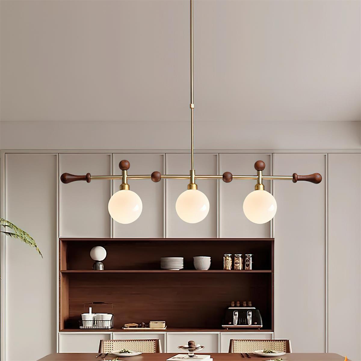 Chandelier Linear Globe LED/Incandescent for Dining Room Kitchen Island - Letslighting