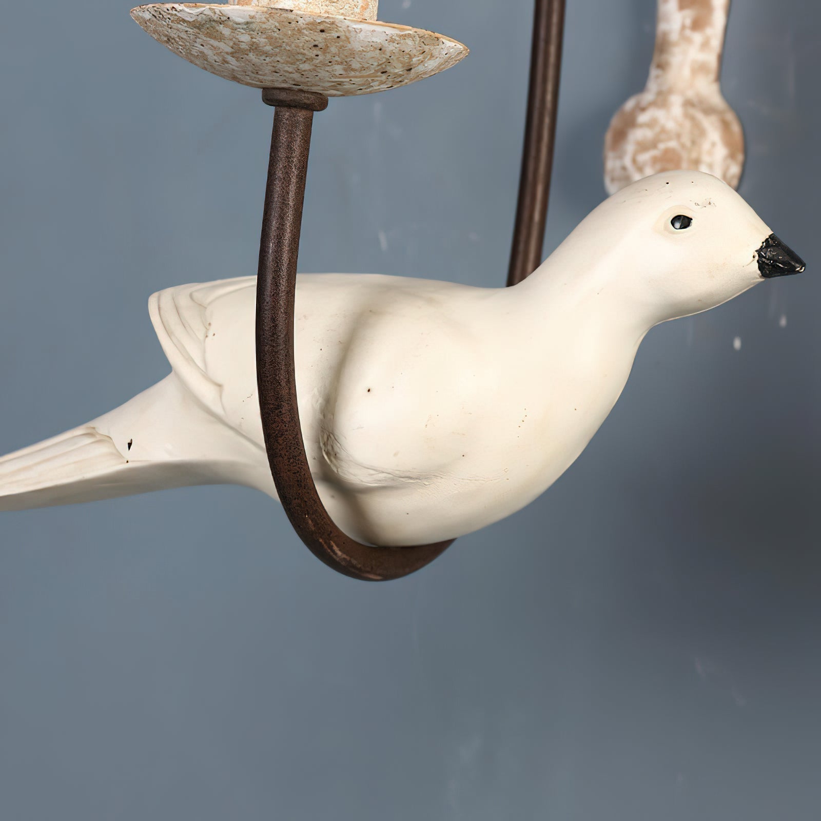 Syraean Vintage Retro Bird Metal Wooden Wall Lamp - Lamp Copper